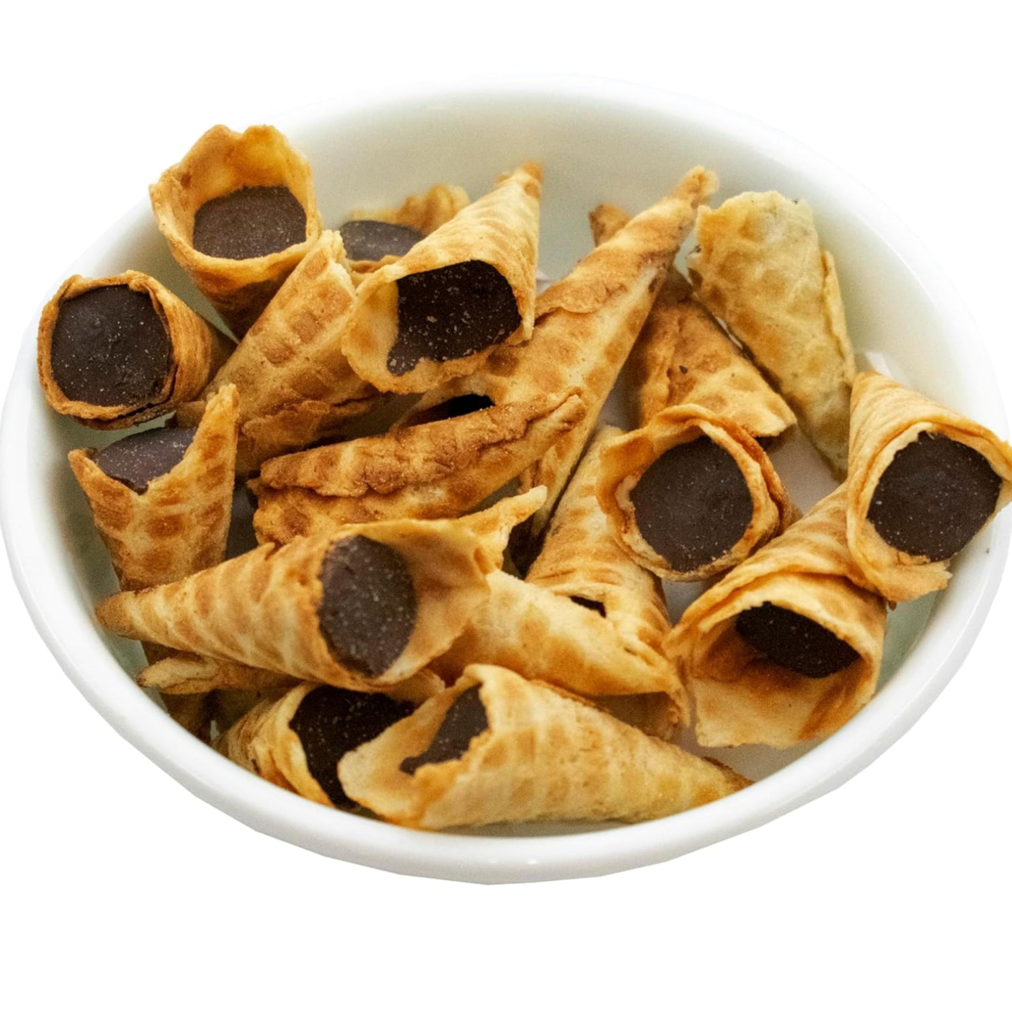 Buc-ee's Mini Chocolate Waffle Cones, 2 Pack | Chocolate Waffle Cones | Buc-ee's Snacks | Crispy Waffle Cone (Dark Chocolate (2 Pack))