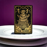 Genuine Fred Clean Fate Tarot Card Kitchen Sponges, Set of 3 Multi Layer Sponges with Metallic Gold Tarot Card Designs Fun, Functional, Mystical