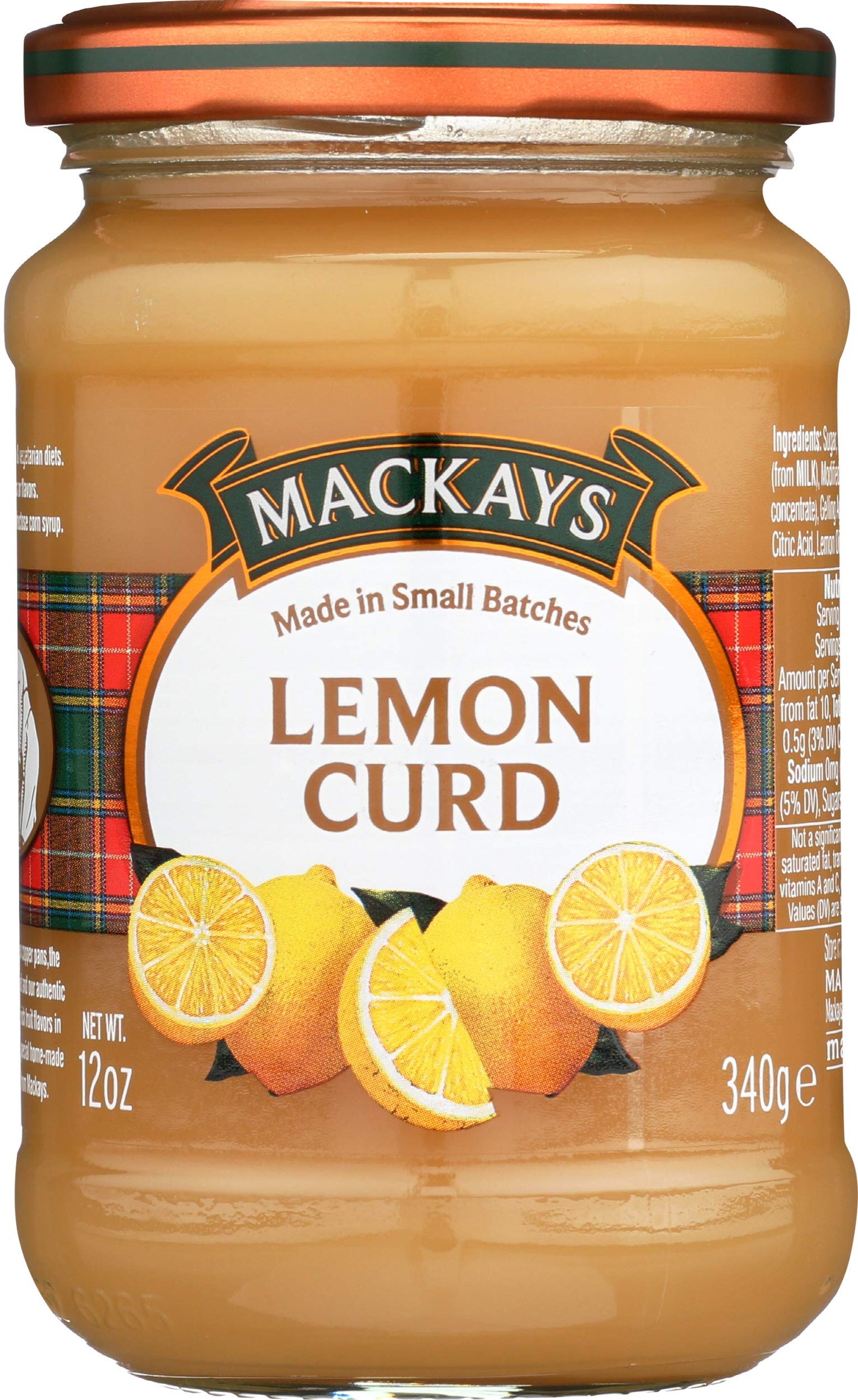 Mackays Lemon Curd, 12 Oz