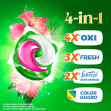 Gain Plus Flings Liquid Washing Detergent Pods, Gain's Best Clean, All-In-One, Happy Hibiscus Scent Laundry Pacs, 45 Count (Packaging May Vary)