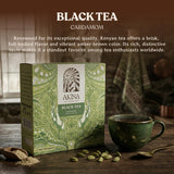 AKINA - Cardamom Flavored Black Tea Bags, Individually Wrapped, Spiced String and Tag Kenyan Cardamom Tea Bags, Warm and Spicy with Invigorating Aroma