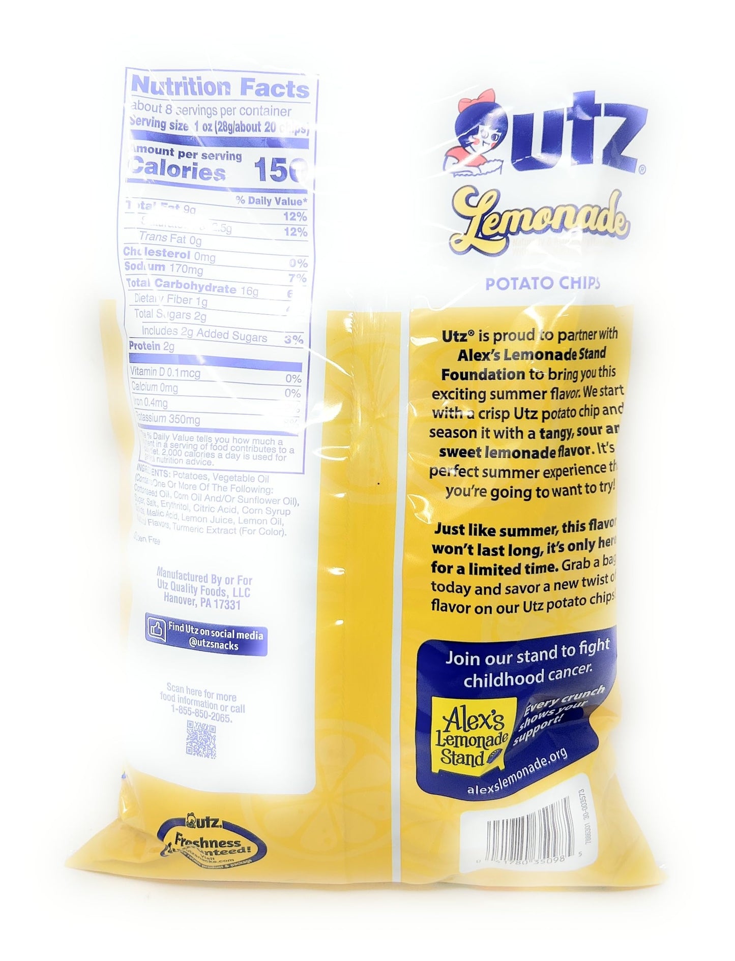 Utz Lemonade Potato Chips