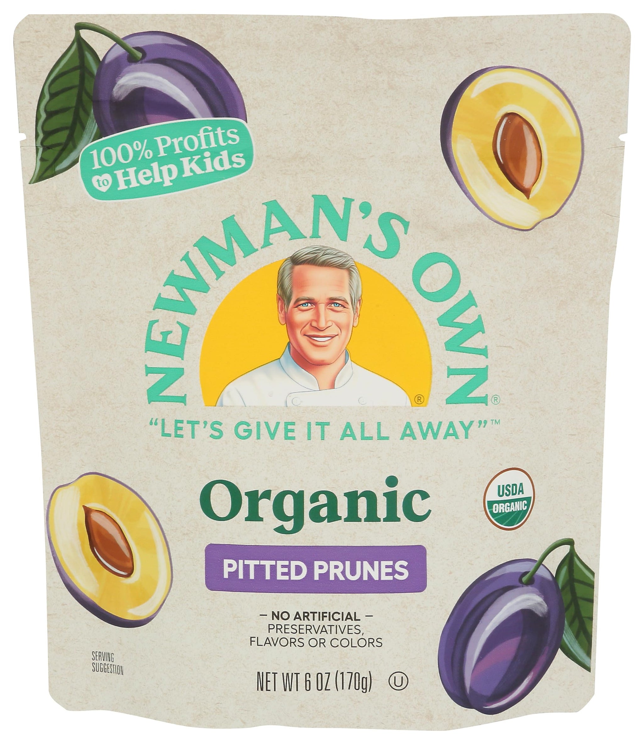 Newman's Own Organic Prunes, 6 Oz