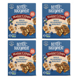 Maine Crisp Wild Blueberry Crisps - Gluten-Free Crackers With Blueberries, California Walnuts & Rosemary - Delicious Snack Crackers for Cheese Board