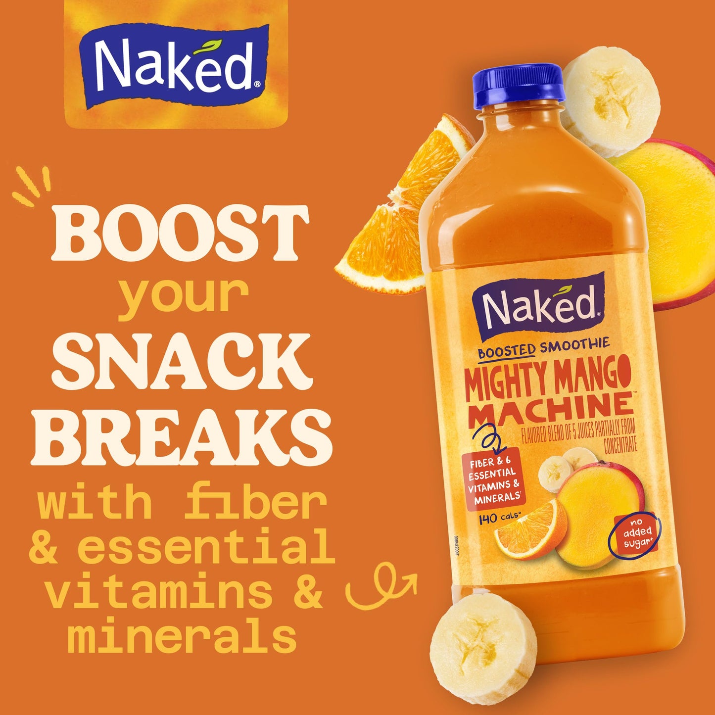 NAKED JUICE Mighty Mango, Specialty Large Juice, 64 Fl Oz