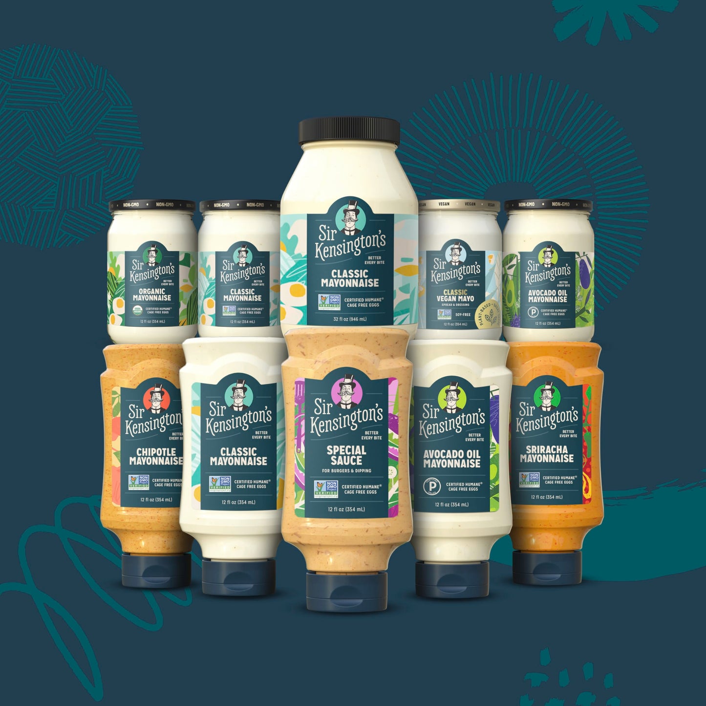 Sir Kensington's Mayonnaise Chipotle Mayo Gluten Free Non- GMO Project Verified Shelf-Stable 12 oz