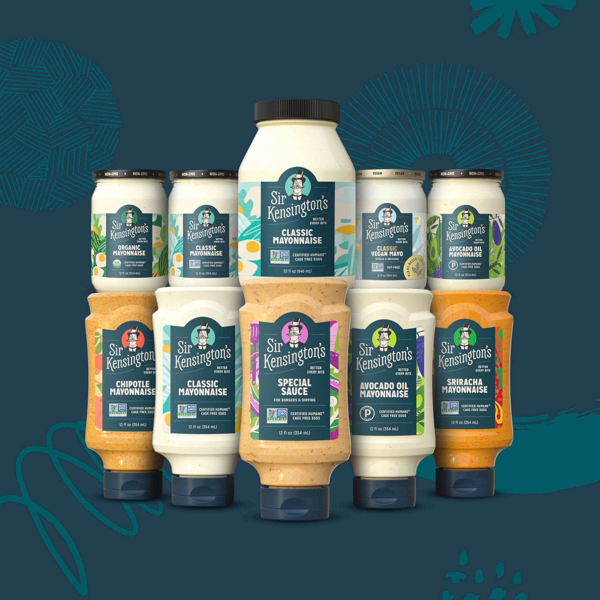 Sir Kensington's Mayonnaise Chipotle Mayo Gluten Free Non- GMO Project Verified Shelf-Stable 12 oz