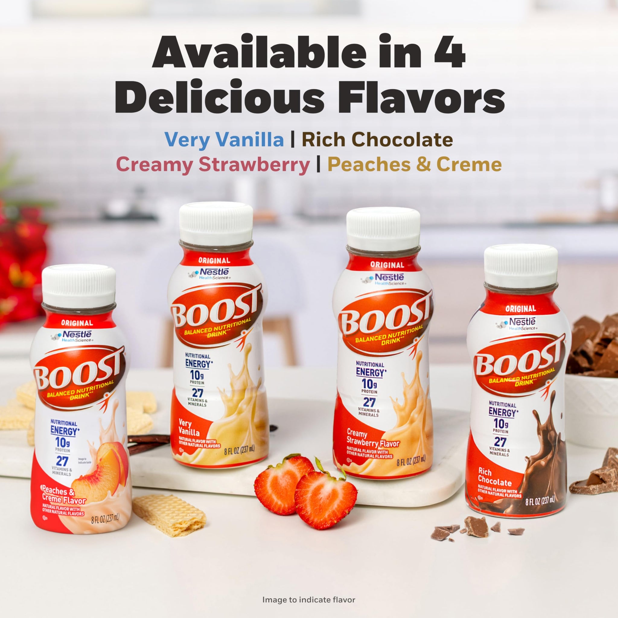 BOOST Original Ready to Drink Balanced Nutritional Drink, Very Vanilla, 8 FL OZ (Pack of 6)