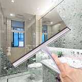 LPOLER Shower Squeegee for Shower Doors, Bathroom, Mirrors, Tiles and Car Windows (Grey, 10inch)