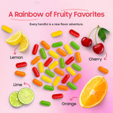 Mike and Ike Candy - 2 lbs Bulk Pack | Assorted Chewy Fruit Candy Bulk | Orange, Cherry, Strawberry, Lemon & Lime Flavor | Big Bag of Sweet Treats