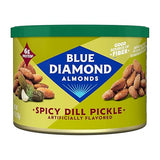 Blue Diamond Almonds Spicy Dill Pickle Flavored Snack Nuts, 6 Oz Resealable Can (Pack of 1)