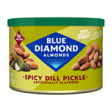 Blue Diamond Almonds Spicy Dill Pickle Flavored Snack Nuts, 6 Oz Resealable Can (Pack of 1)