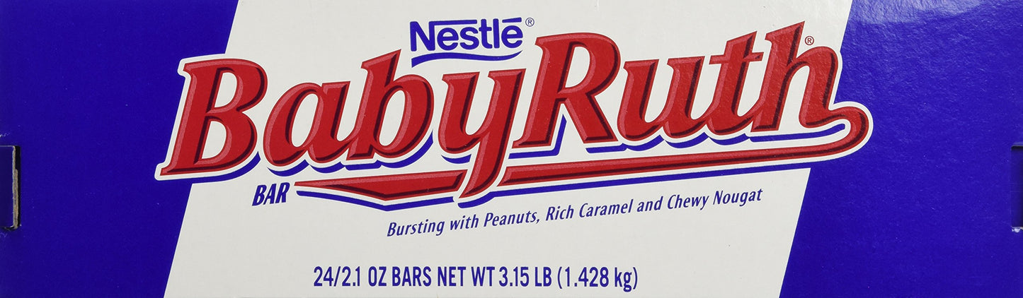 Baby Ruth Candy Bars 24ct 2.1 oz bars