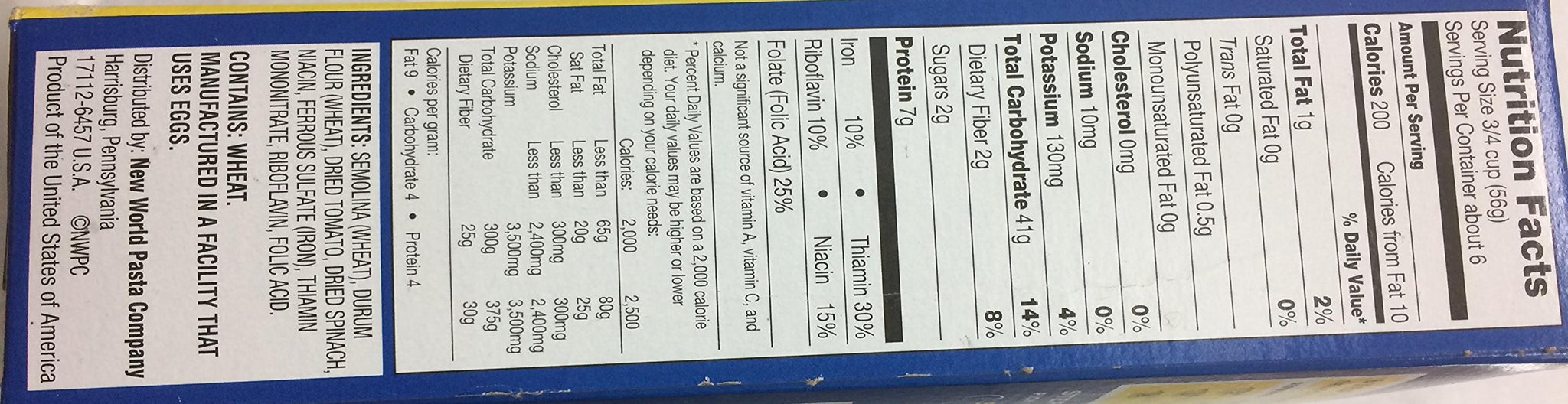 Ronzoni Tricolor Penne Non GMO 12 Oz. Pack Of 3.