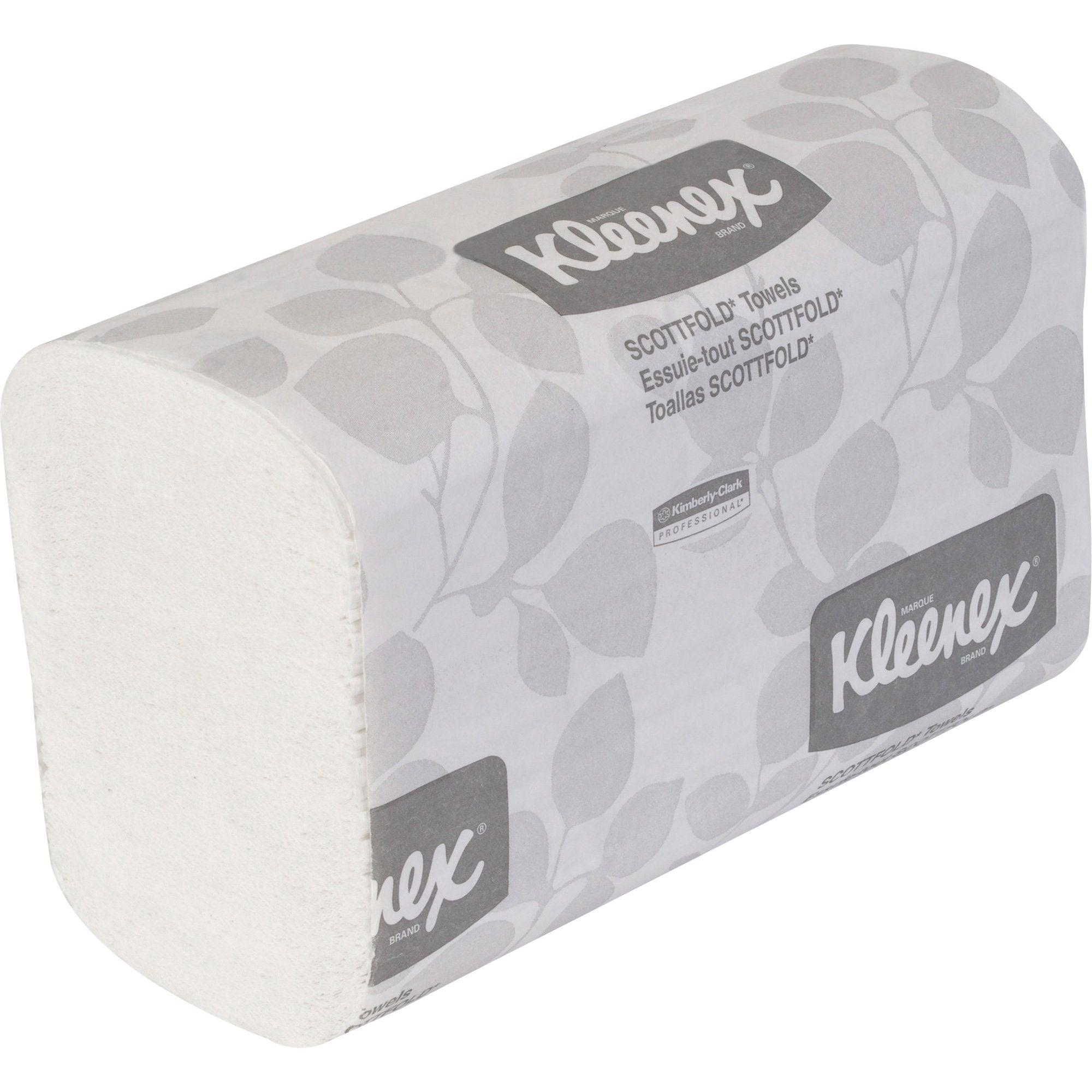 KLEENEX SCOTTFOLD Paper Towels, 8 1/10 x 12 2/5, White, 120/Pack, 25/Carton