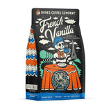 Bones Coffee Company French Vanilla, Creamy Vanilla Flavored Coffee, Medium Roast Low Acid Arabica Beans Compatible with Auto drip and French Press