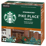 Starbucks® Pike Place Roast K-Cup® Packs, 32-count - Medium Roast (Packaging May Vary)