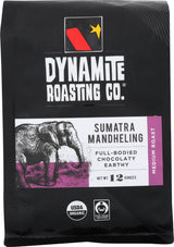 Dynamite Roasting, Coffee Sumatra Organic, 12 Ounce