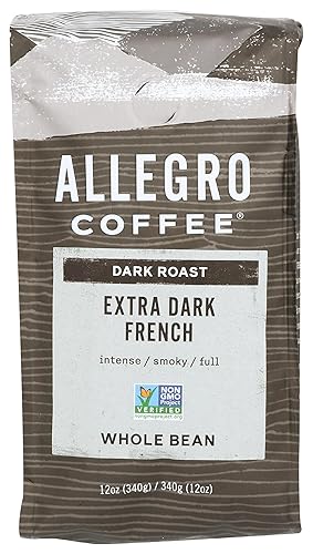 Allegro Coffee Extra Dark French Whole Bean Coffee, 12 oz