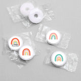 Big Dot of Happiness Hello Rainbow - Boho Baby Shower and Birthday Party Round Candy Sticker Favors - Labels Fit Chocolate Candy (1 sheet of 108)