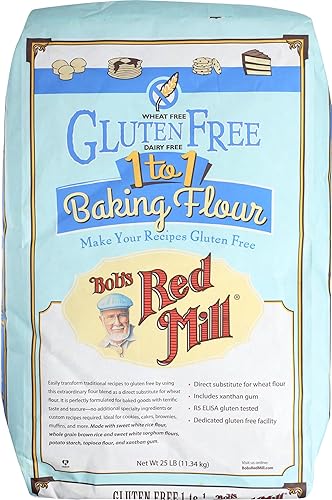 Bob's Red Mill Gluten Free 1-to-1 Baking Flour, 25 Pound