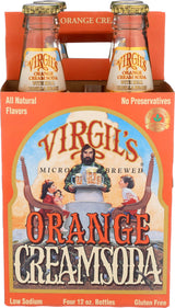 Virgils Orange Cream Soda 4 Pack, 12 FZ