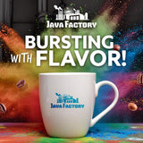 Java Factory Hello Darkness Flavored Ground Coffee Bag - Extra Bold Dark Roast Brew, Made with 100% Arabica Beans, 10 Oz