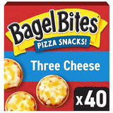 Bagel Bites Mini Pizza Bagel Frozen Snacks, 1 Box, for After-School and Late Night Snacking, Three Cheese, No High-Fructose Corn Syrup and No