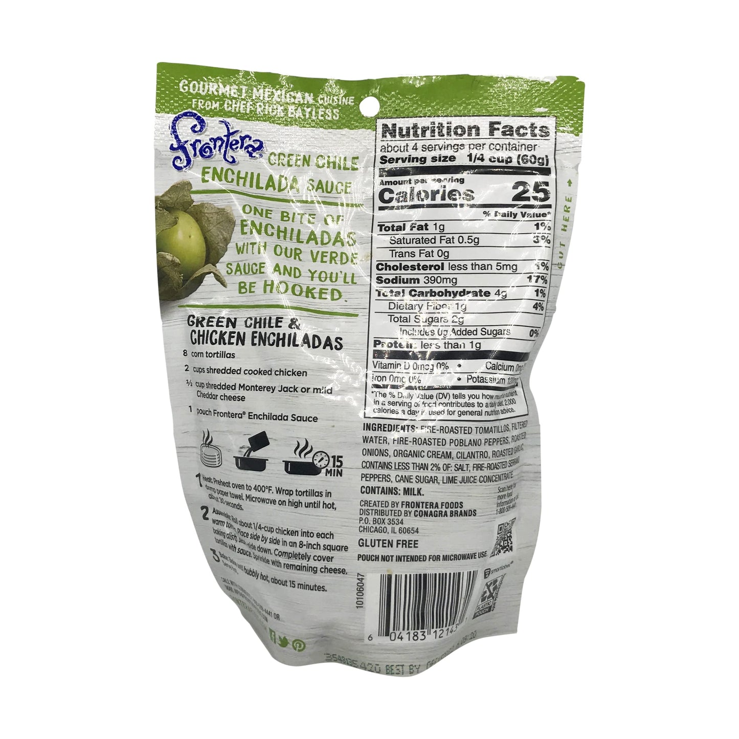 Frontera Foods Green Chile Enchilada Sauce - Green Chile - Case of 6-8 oz.6