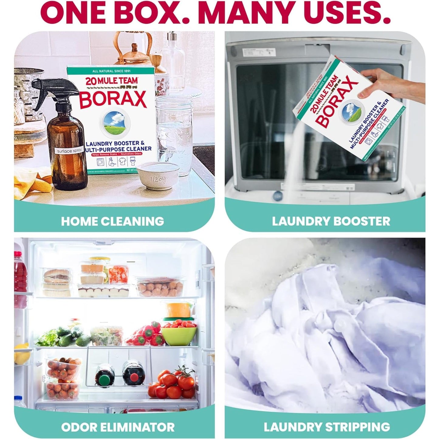 Borax 20 Mule Team Detergent Booster, 65 Oz