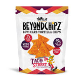 BeyondChipz Low Carb Tortilla Chips, Nacho Supreme Party Pack, Keto Friendly, Gluten Free, 5.3oz Bag, Pack of 4