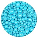 Blue Pearl Sugar Sprinkles 4.58 oz, Blue Sprinkles For Cake Decorating, Blue Sprinkles Edible, Blue Sprinkles For Cupcakes