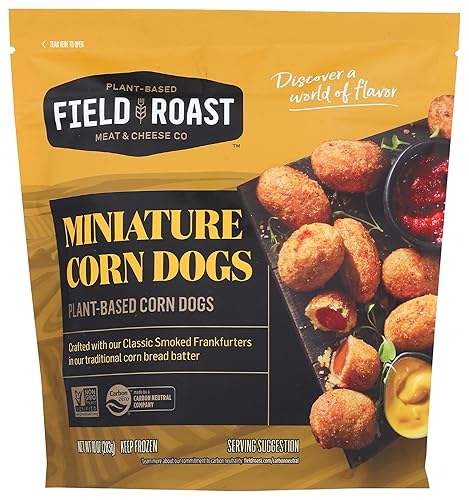 Field Roast, Vegan Mini Corn Dogs, 10 oz (Frozen)