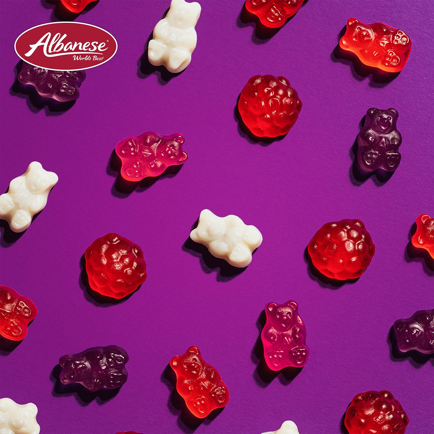 Albanese Candy, Strawberry Gummi Bears, 5-pound Bag