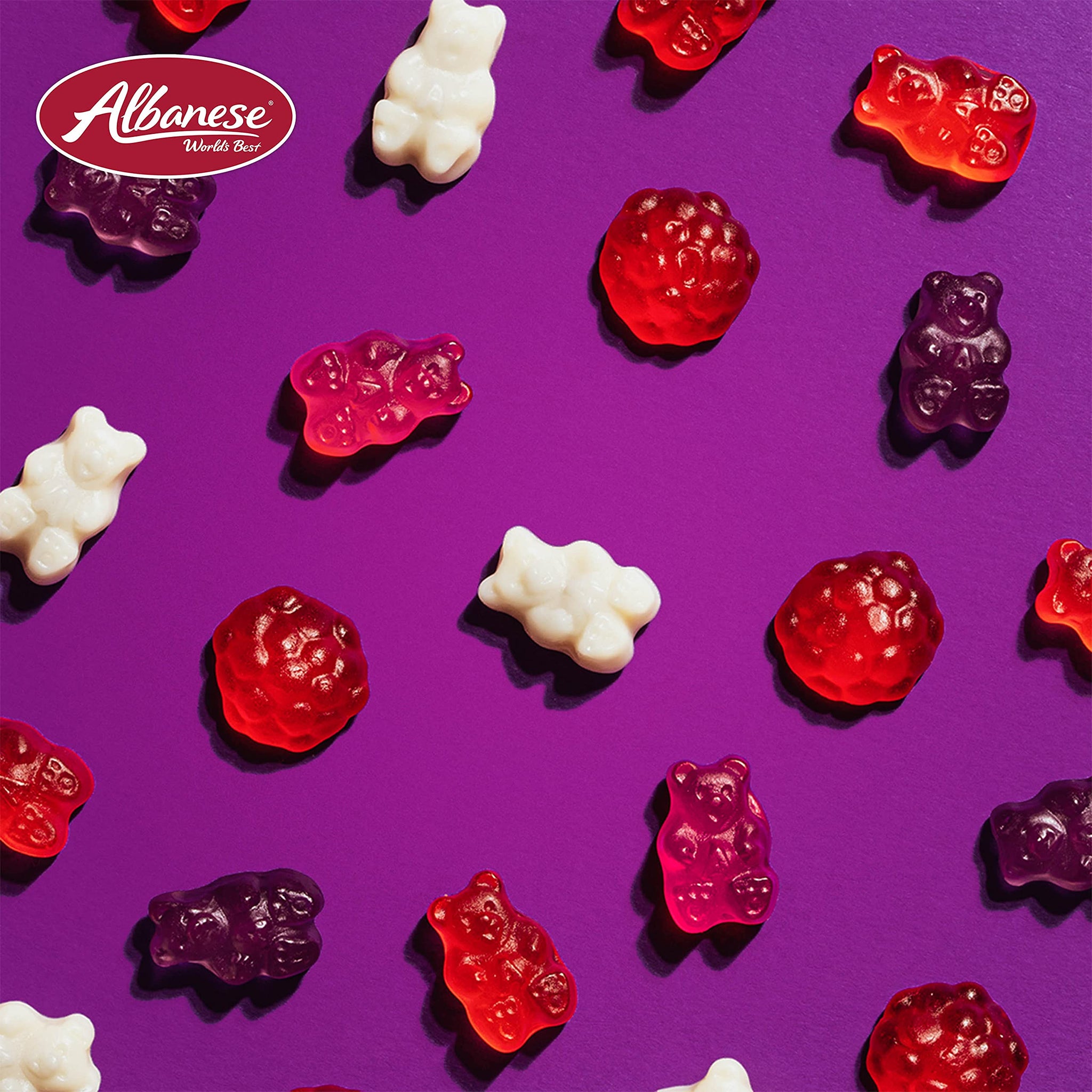 Albanese Candy, Strawberry Gummi Bears, 5-pound Bag