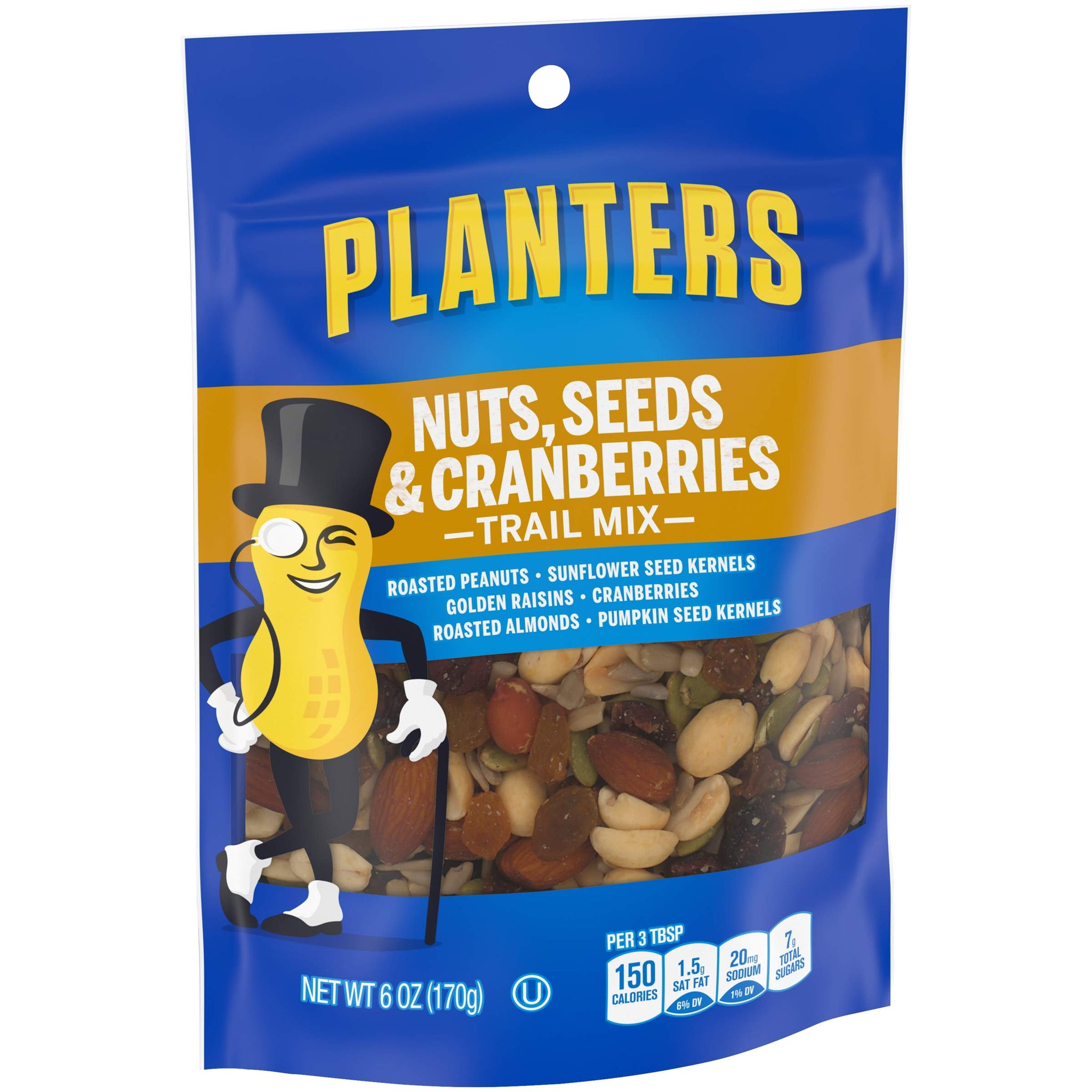 Planters Nuts, Seeds & Cranberries Trail Mix (6 oz Pouch)