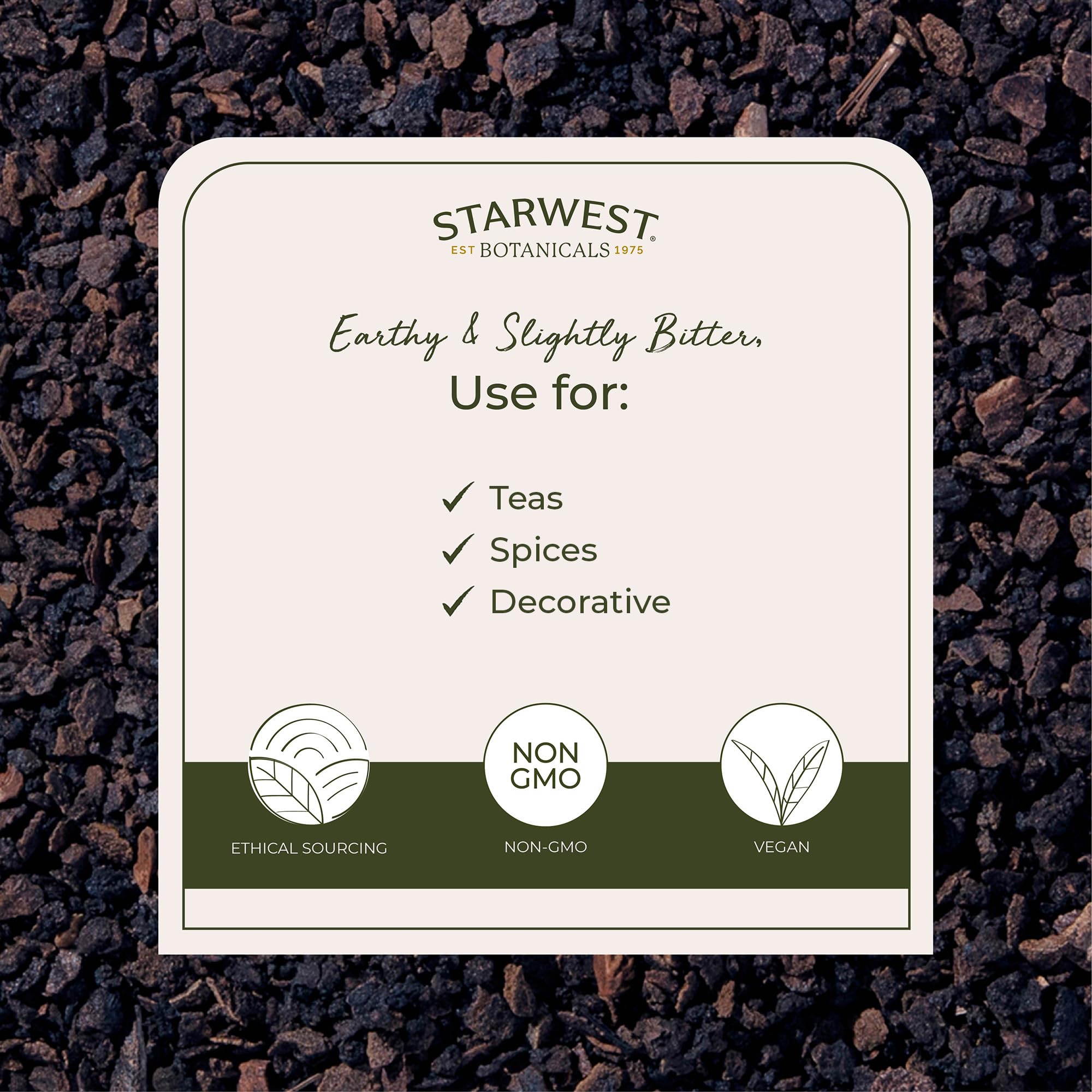 Starwest Botanicals Organic Black Walnut Hull - Cut & Sifted, Use for Tea & Baking, Certified Kosher, Non-GMO - Bulk 1 lb Bag