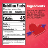 Lik-M-Aid Fun Dip Valentines Day Candy Friendship Exchange Maui Punch, 10.32 oz, 24 Pouches