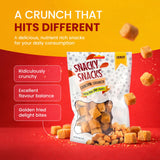 Chinchin Crunch, Savory Crunchy Mini Snacks for Adults - Bites, Crispy Traditional Crunchy Snacks Cubes For Parties, Movie Nights & Sharing (6 Pack