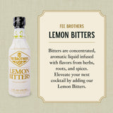 Fee Brothers Lemon Cocktail Bitters - Aromatic Cocktail Mixer & Concentrated Flavoring, Gluten Free, Vegan-Friendly, 5 fl oz