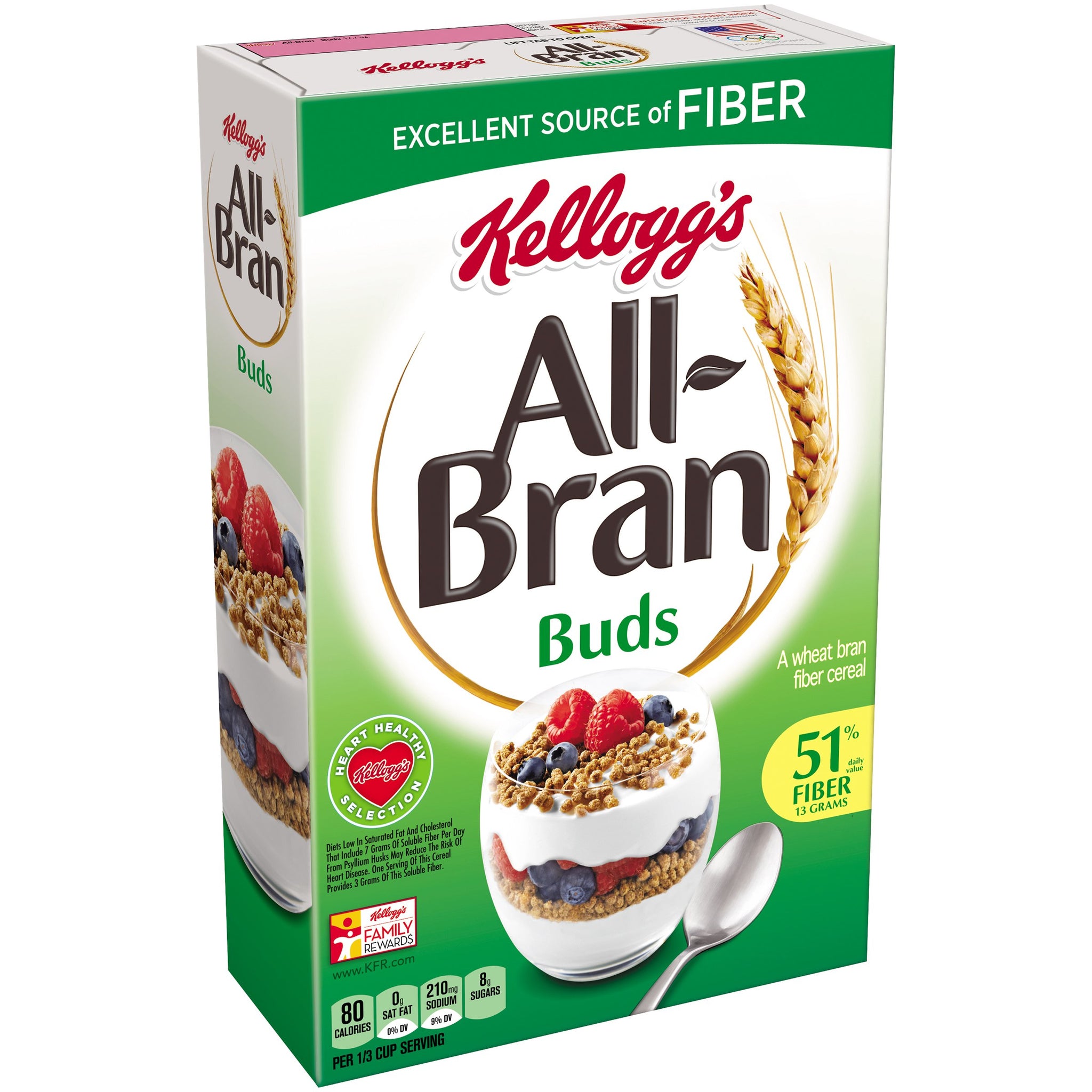 All-Bran Buds, 17.7 oz (Pack of 4)