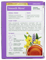 Traditional Medicinals, Tea Smooth Move Organic, 16 Count