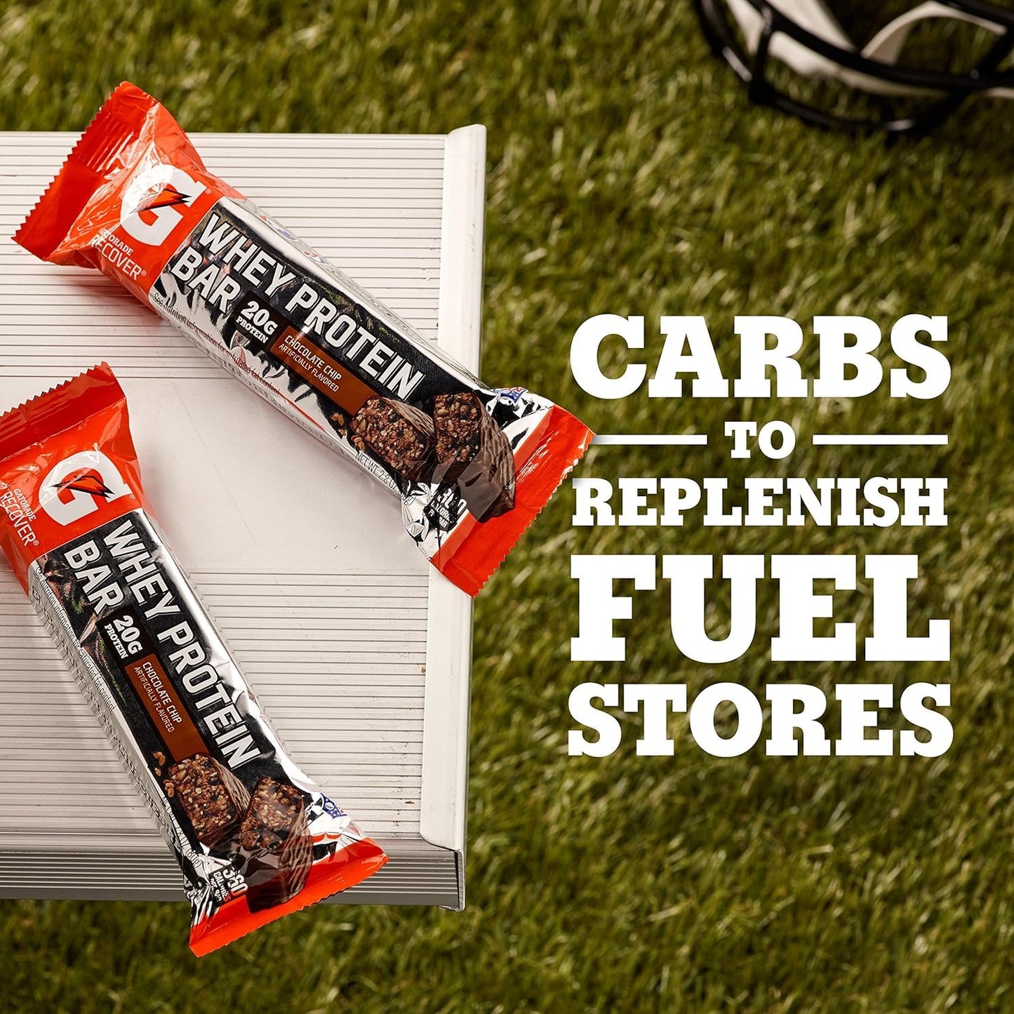Gatorade Whey Protein Recover Bars Chocolate Chip, 2.8 Oz, 6 Ct
