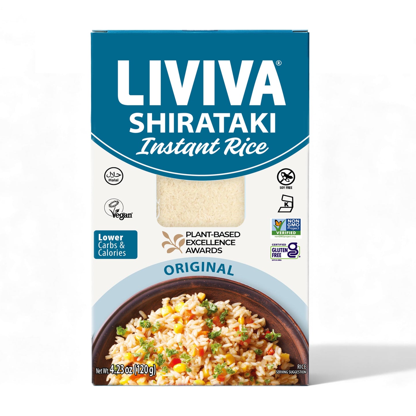 LIVIVA Dried Shirataki Plant-Based Gluten Free Trial Pk (2 Spaghetti 2 Noodles 2 Rice) - Konjac Spaghetti - Taste & Cook like regular Rice - Vegan