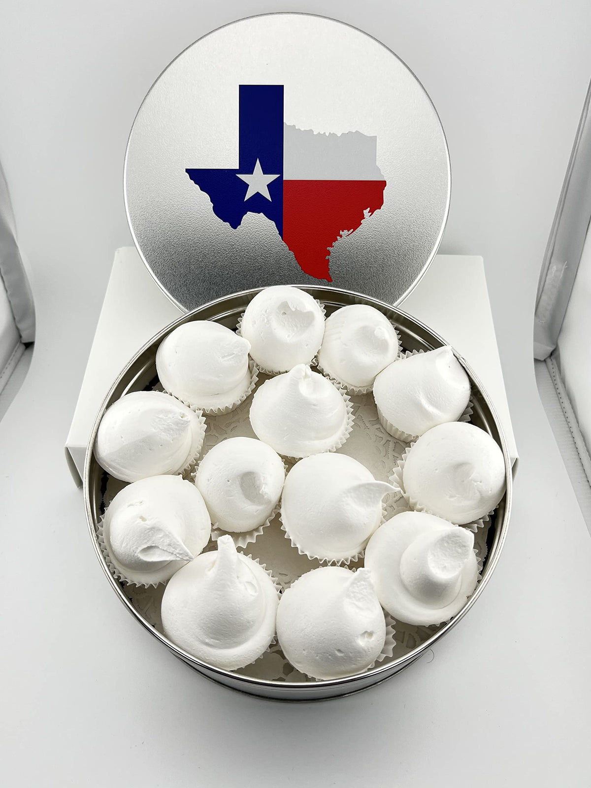 Small Divinity Gift Tin (Without Pecans) 10-12 Pieces, Old Fashioned Divinity, Just Like Home Made