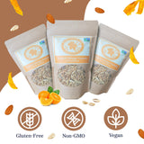 Maple Nut Kitchen Tropical Orange Granola 3 Pack - Gluten Free Granola with Mango, Almonds, Coconut & Citrus - Crunchy Healthy Breakfast Cereal - Low
