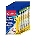 PLAYTEX HandSaver Reuseable Rubber Cleaning Gloves (Small, 6 Pairs), Everyday Protection Reusable Household Gloves