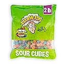 WARHEADS Cubes - Sour, Sweet & Fruity Chewy Candy with New Sour Fruity Flavors: Orange, Watermelon, Blue Raspberry, Black Cherry, Strawberry & Green