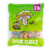 WARHEADS Cubes - Sour, Sweet & Fruity Chewy Candy with New Sour Fruity Flavors: Orange, Watermelon, Blue Raspberry, Black Cherry, Strawberry & Green