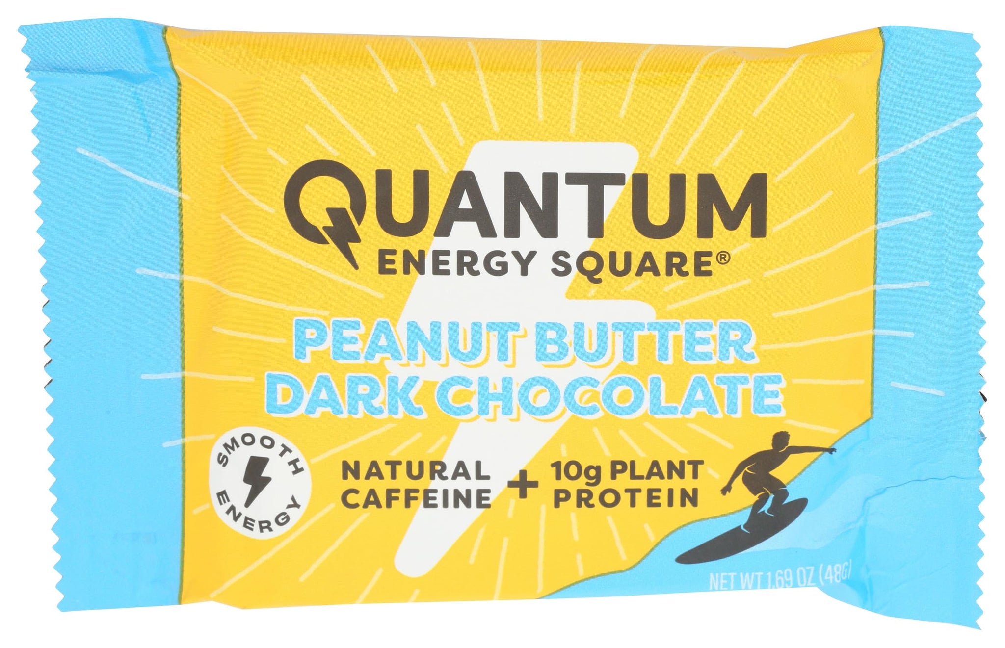 QUANTUM Peanut Butter Dark Chocolate Coffee Infused Energy Bar, 1.69 OZ